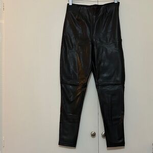 Abercrombie & Fitch Vegan Leather Skinny Pants Black S